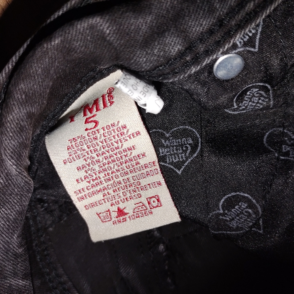 (5) YMI Black Distressed Jeans - Picture 4 of 6